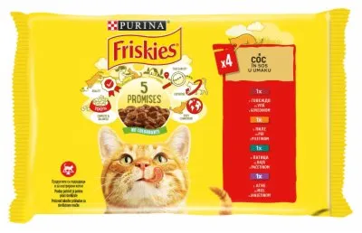 HRANA ZA MAČKE PRELIV MESO FRISKIES 4X85G