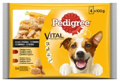 HRANA ZA PSE GOV.JAG.ĆUR.SAR PEDIGREE 4X100G