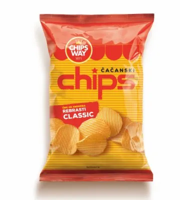 ČIPS REBRASTI CLASSIC CHIPS WAY 150G