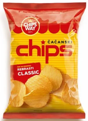 ČIPS REBRASTI CLASSIC CHIPS WAY 90G