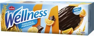 KEKS INTEGRALNI ČOKOLADA&NARANDŽA WELLNESS 155G