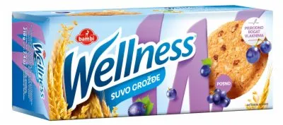KEKS INTEGRALNI SUVO GROŽĐE WELLNESS 210G