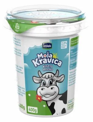 KISELO MLEKO MOJA KRAVICA 2,8%MM 400G ČAŠA