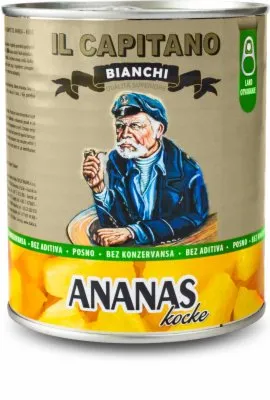 KOMPOT ANANAS KOCKA IL CAPITANO 580ML LIM.