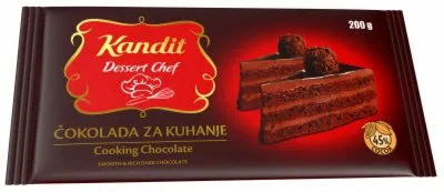 ČOKOLADA ZA JELO I  KUVANJE KANDIT 200G