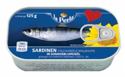 SARDINE U ULJU LA PERLA 125G