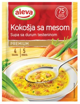 SUPA BISTRA KOKOŠIJA SA MESOM ALEVA 45G