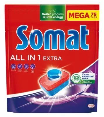 TABLETE ZA SUĐE ALL IN ONE EXTRA SOMAT 75/1