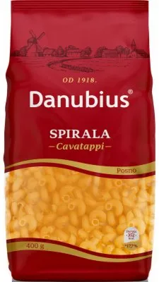 TESTENINA FUSILLI SPIRALA DANUBIUS 400G