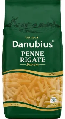 TESTENINA PENNE RIGATE DURUM DANUBIUS 400G