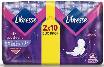 ULOŠCI HIGIJENSKI MAXI GOODNIGHT DUO LIBRESSE 20/1