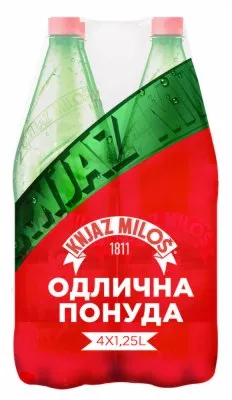VODA GAZIRANA KNJAZ MILOŠ 4X1,25L