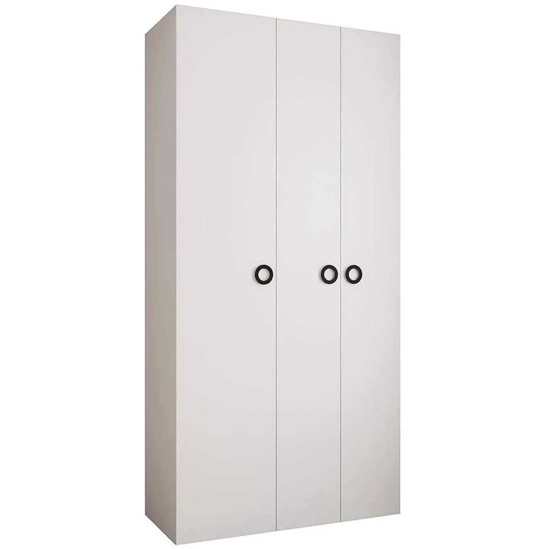 Como 1-130  ormar  40x130x245,5 cm bela/crna