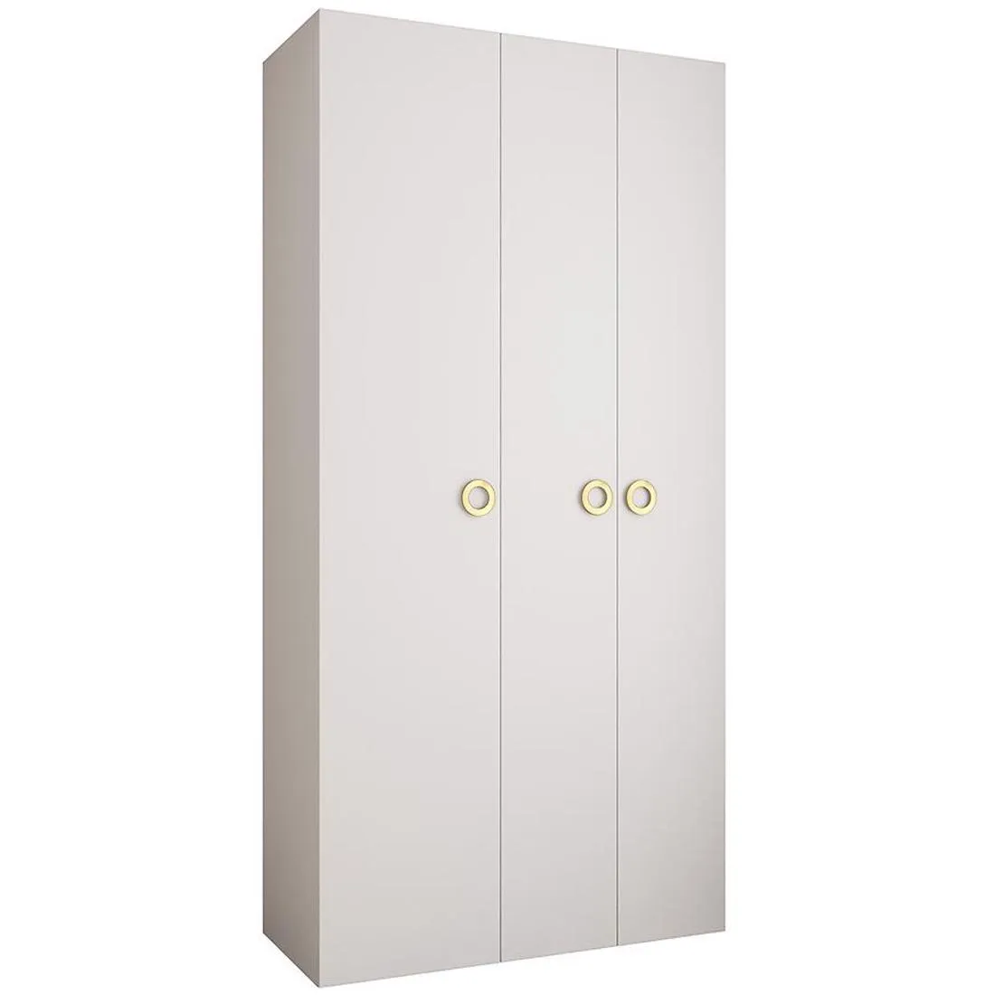 Como 1-130 ormar  40x130x245,5 cm bela/zlatna
