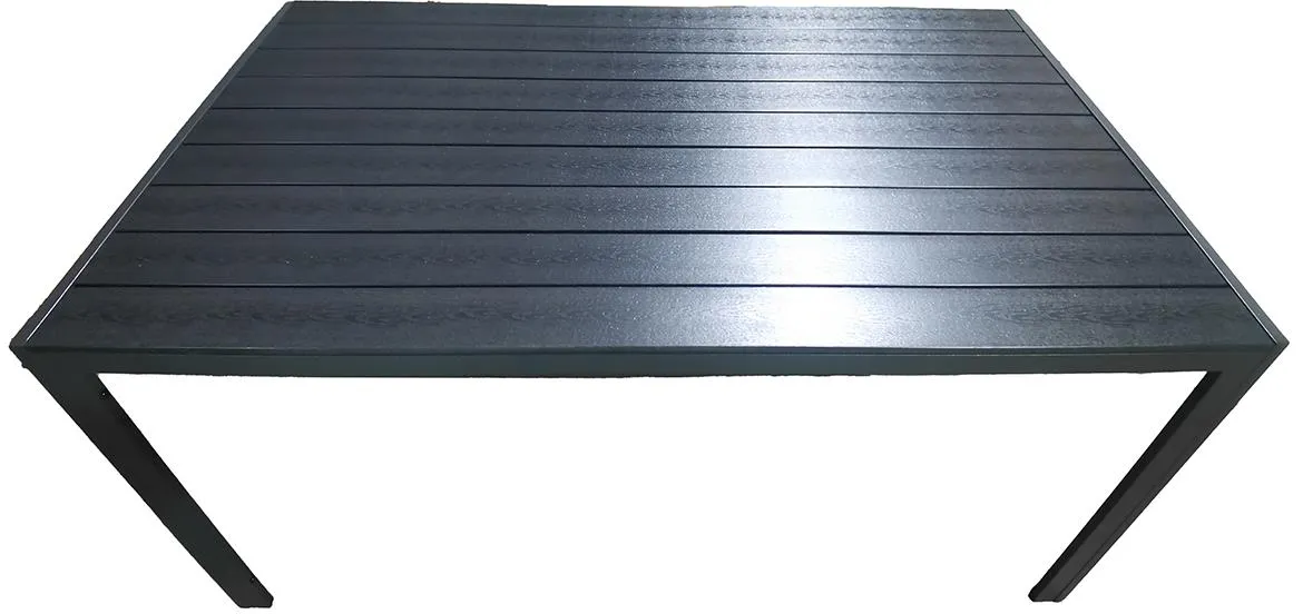 Douglas baštenski sto 150x90 cm, crni
