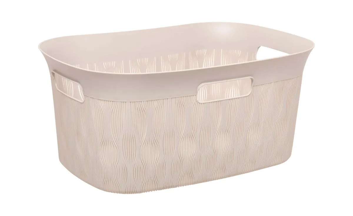 Korpa za veš Leaf 38l bež