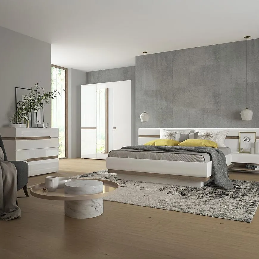Linate nocni ormaric 50x41.9x40.5 alpsko bela/tartuf