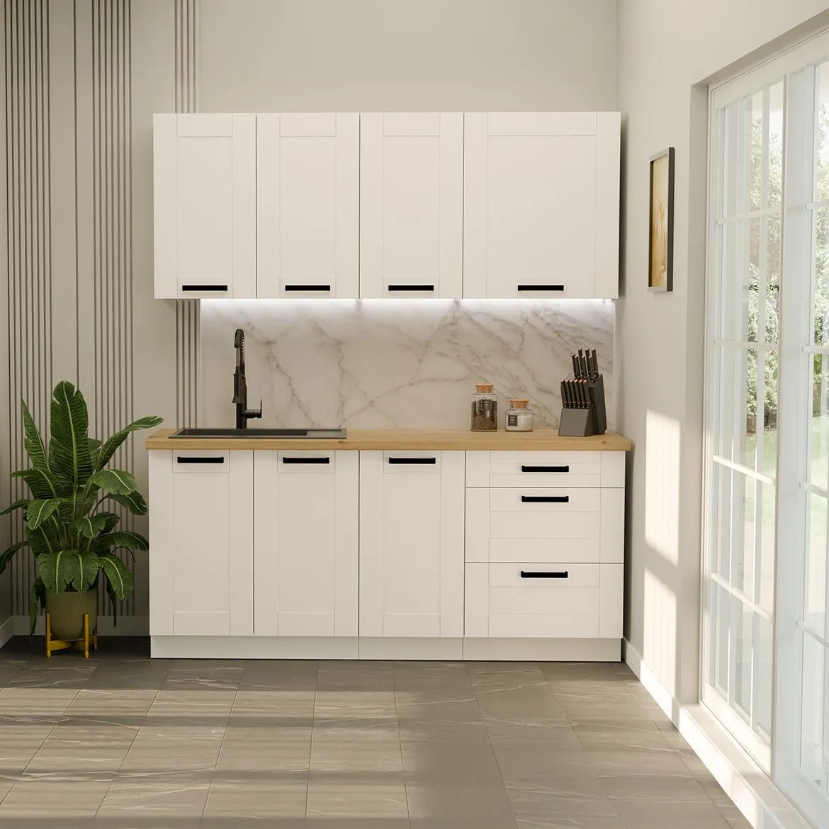 Luna Kuhinja 180x52x200 Bez Radne Ploce