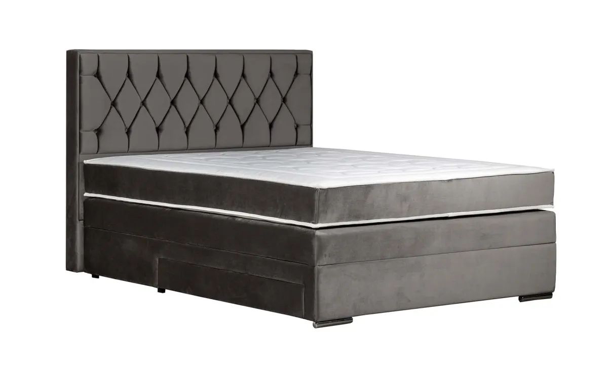 Madison boxspring krevet 94x208x120cm sivi