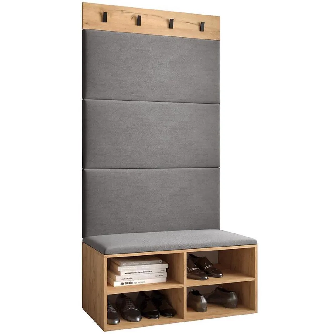 Miro predsoblje 84x4x184 cm craft hrast/siva