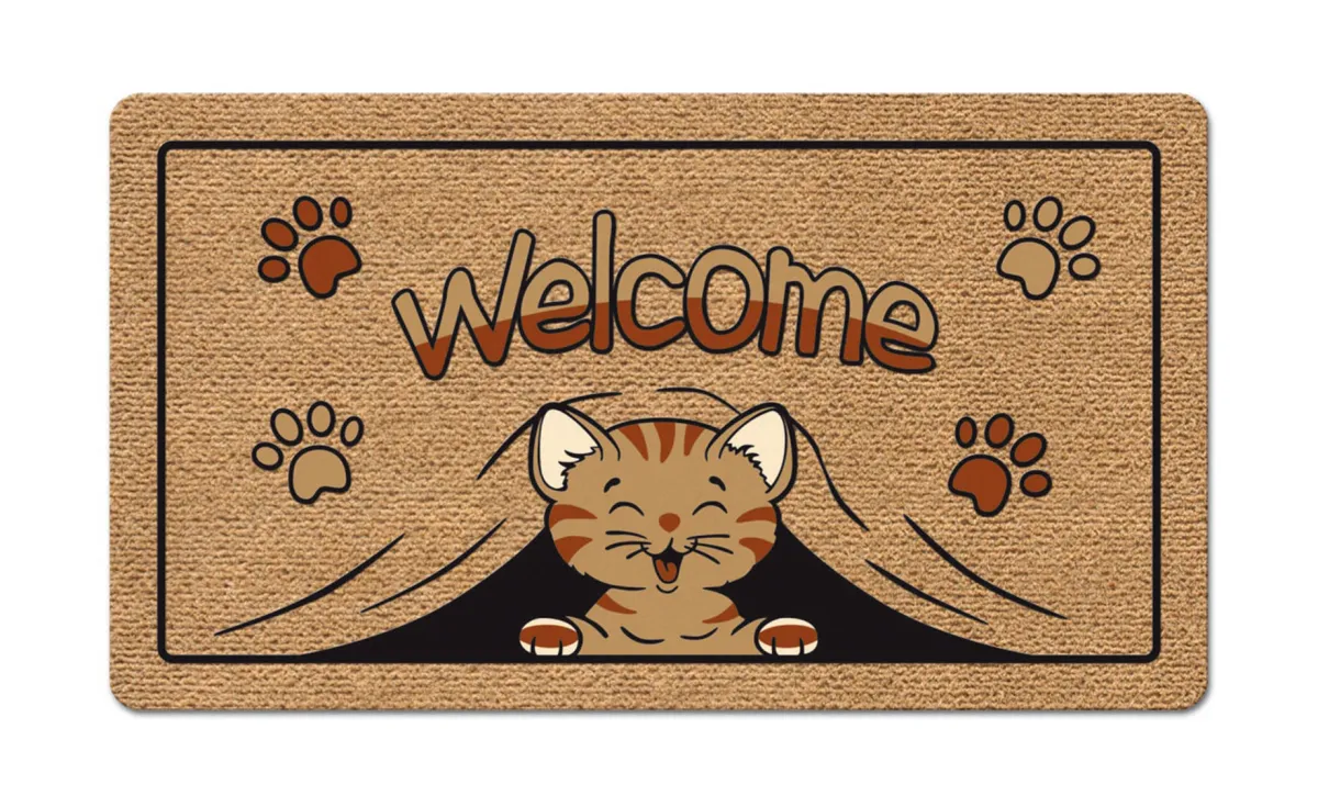 Otirač welcome kitty 40x70cm