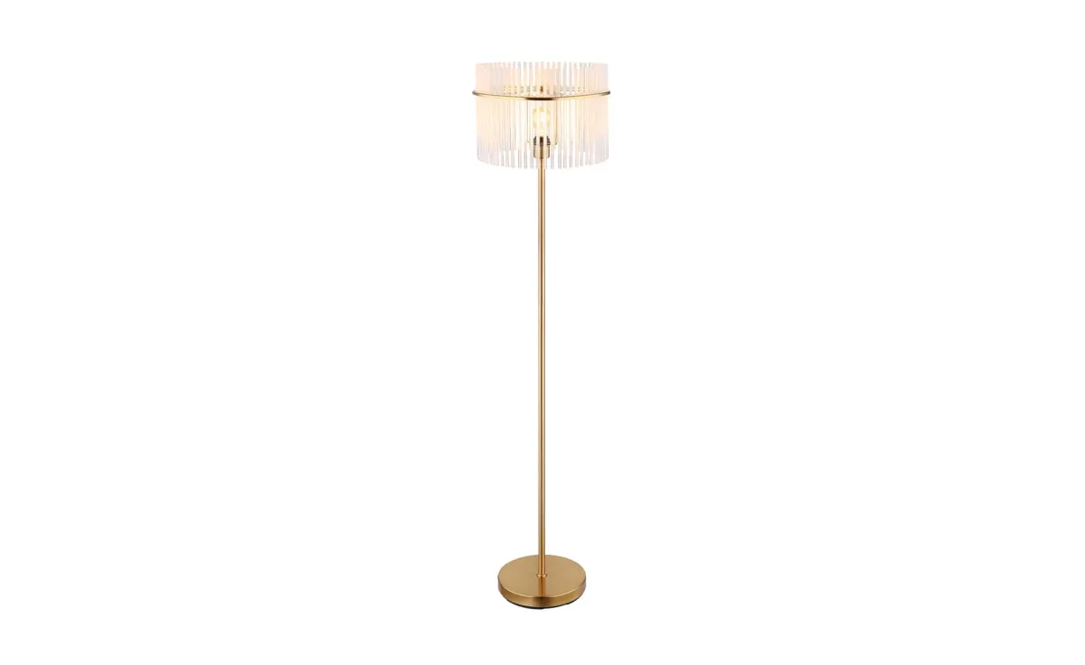 Podna lampa Gorely zlatna