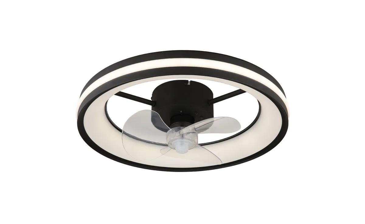 Ventilator gatian led crni
