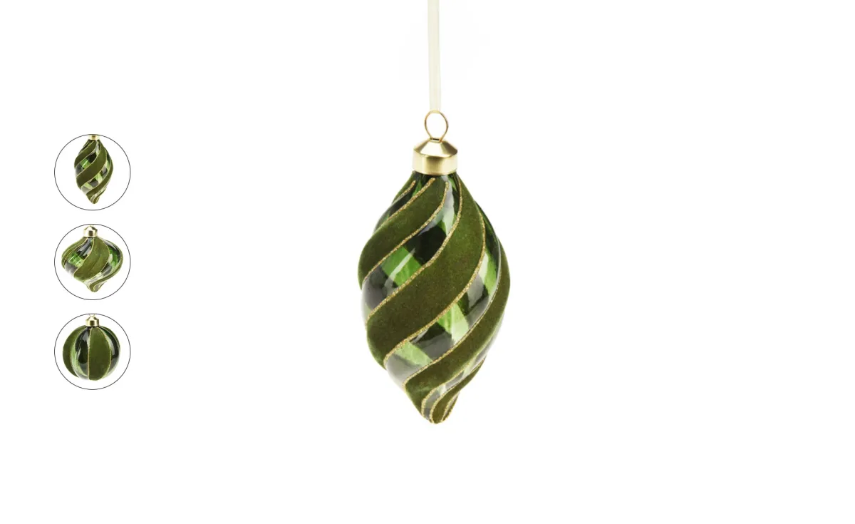 Viseća dekoracija Ornament 8cm više vrsta zelena