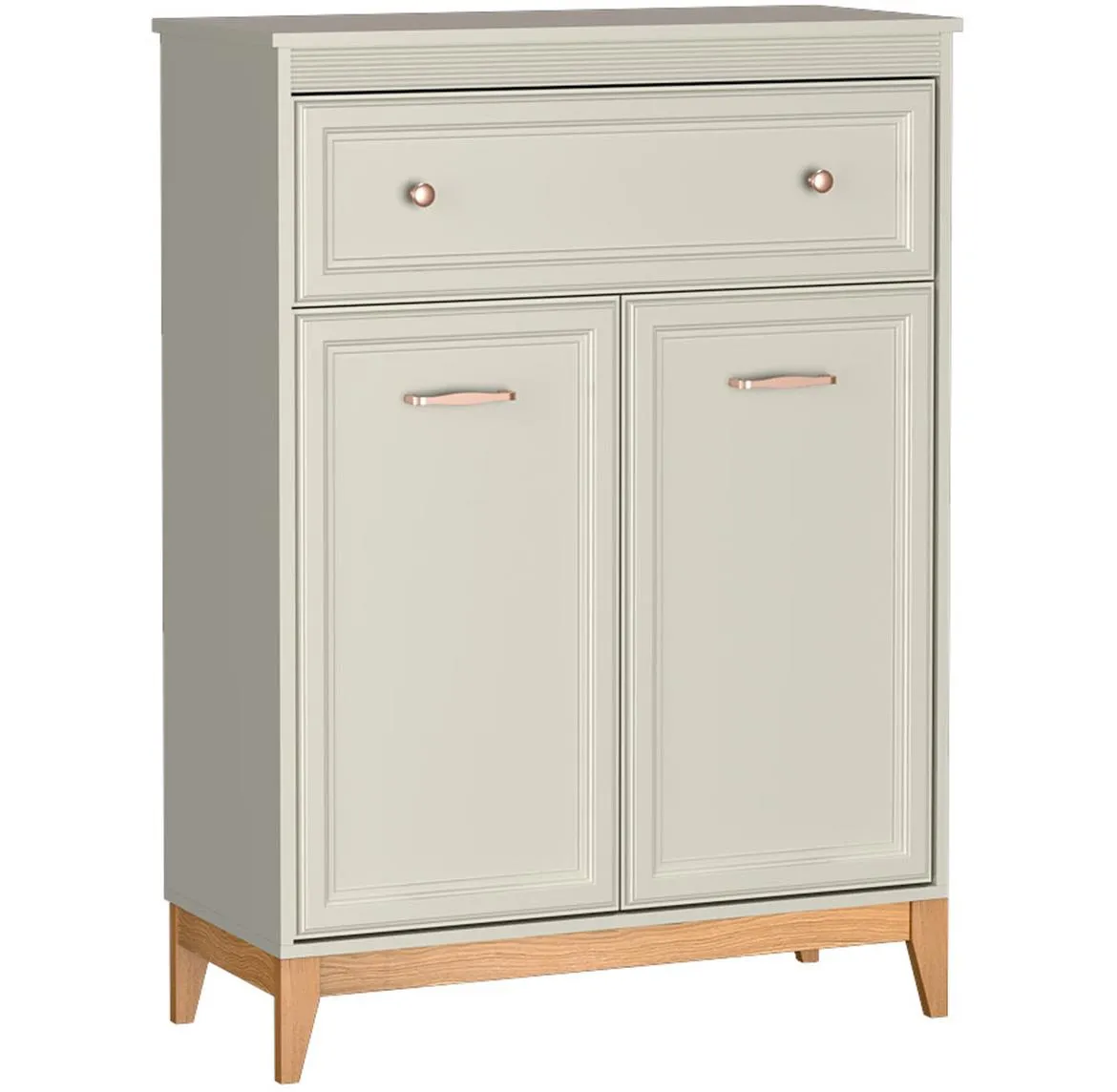 Windsor komoda 92x40,5x125,5 kašmir bež/hrast