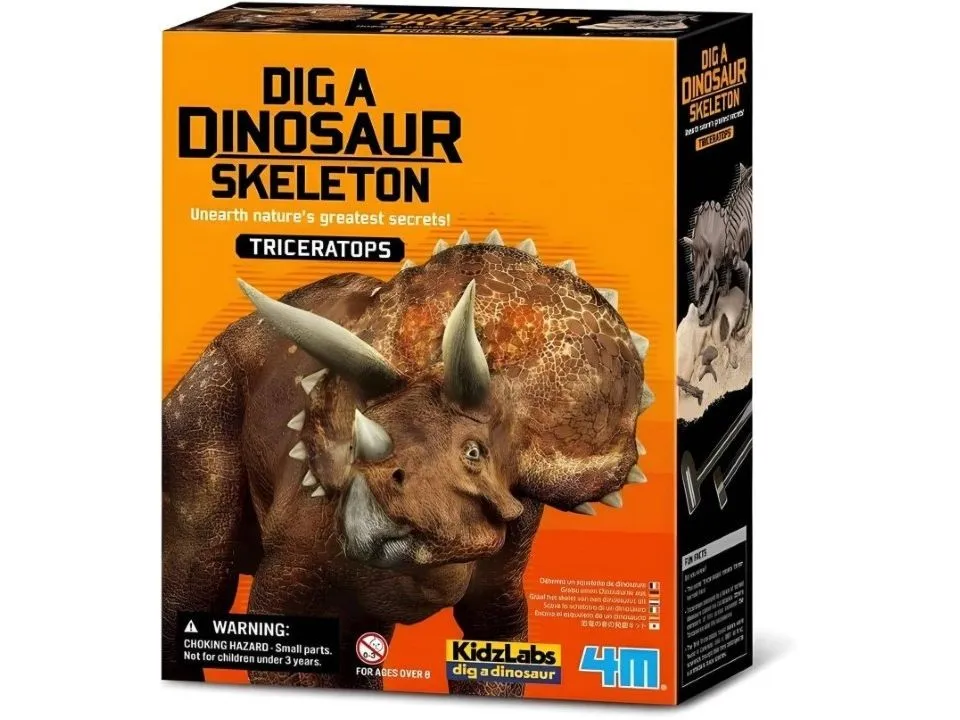 4M Iskopaj  skelet dinosaurusa Triceratopsa 03228