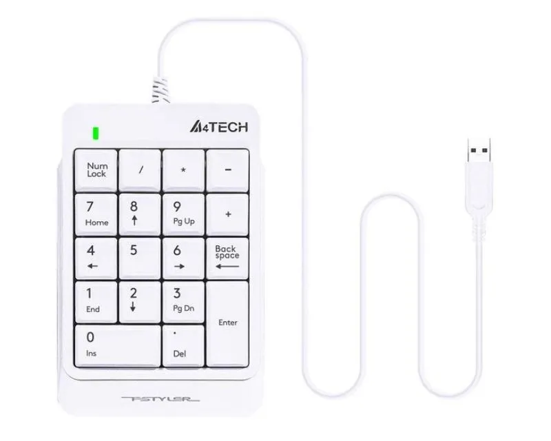A4 TECH Numerička USB tastatura FSTYLER FK13P/ bela