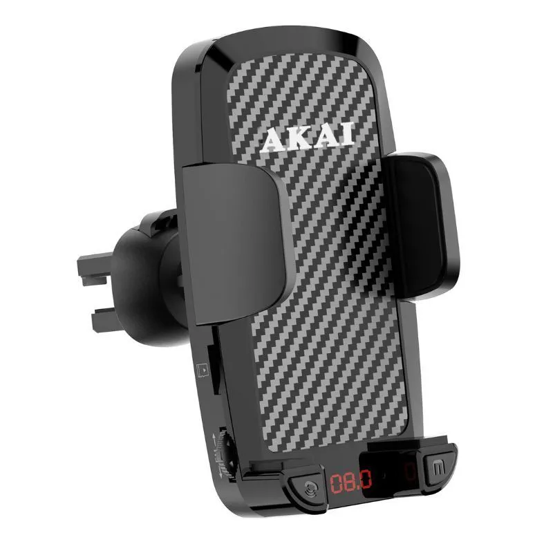 AKAI FM TRANSMITTER FMT-C14BTi držač televona/ crna