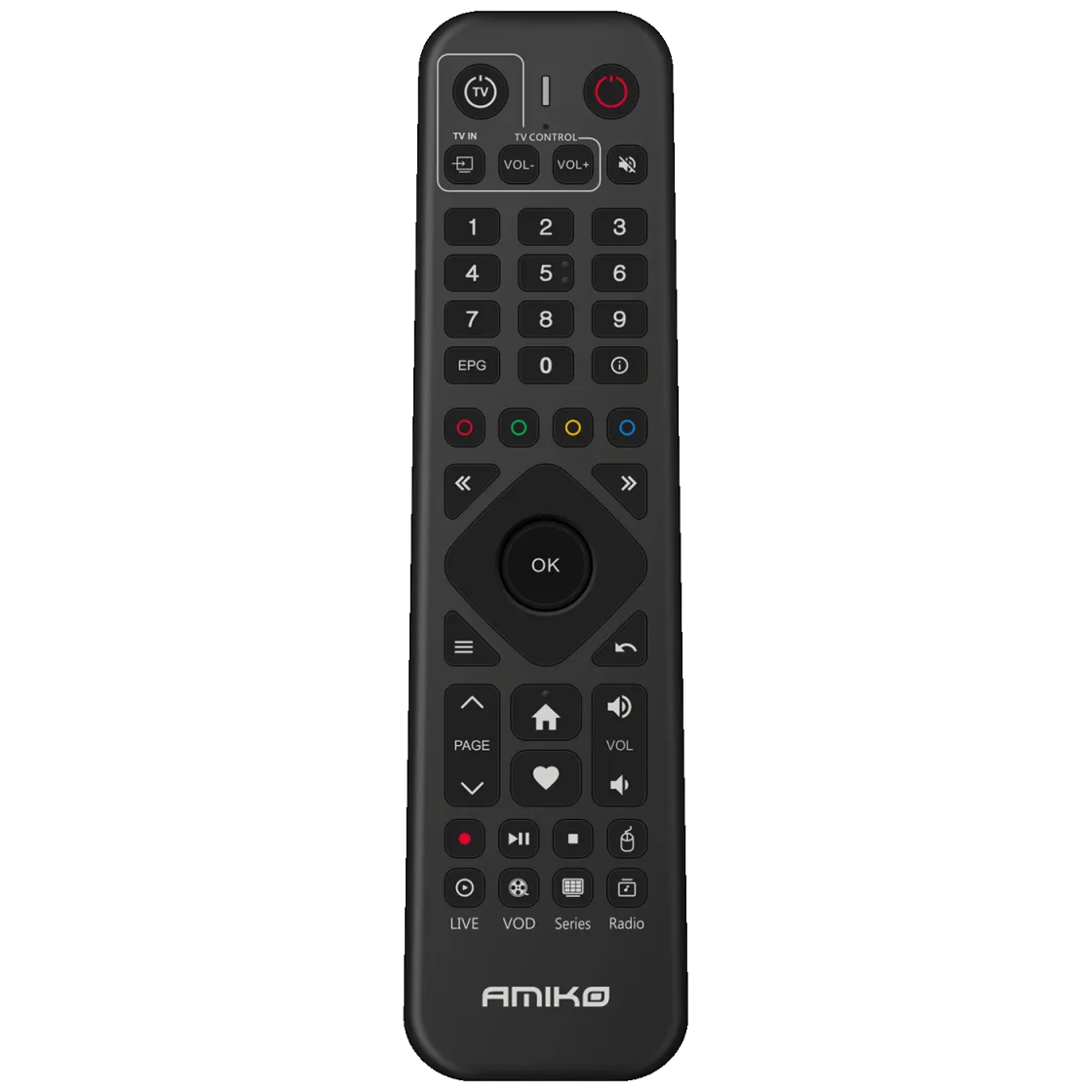 Amiko Daljinski upravljač za Amiko A4/A5/A6/A9 IP Box - Android IR/TV Remote control