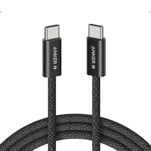 ANKER Zolo USB tip-C kabl M/M 1.8m/ za Apple/ super brzo punjenje 240W/480Mbps/ pleteni/ crna