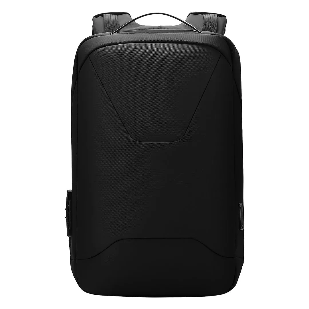 Anti-theft poslovni ranac GORDON – brava sa šifrom/ YKK/ USB i Type-C/ laptop 15/ crni