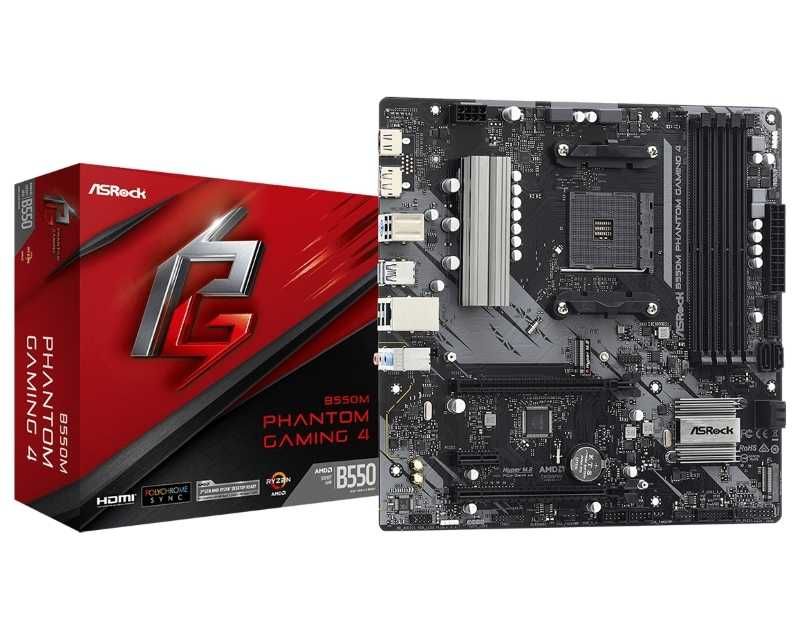 AS ROCK MB AM4 ASRock B550M Phantom Gaming 4 90-MXBE90-A0UAYZ