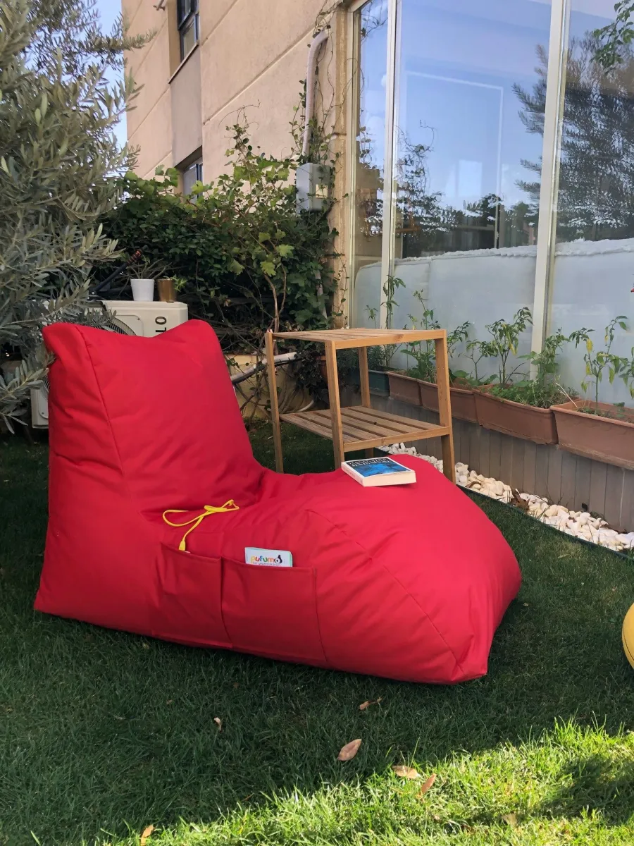 ATELIER DEL SOFA Baštenski lazy bag Daybed/ crvena
