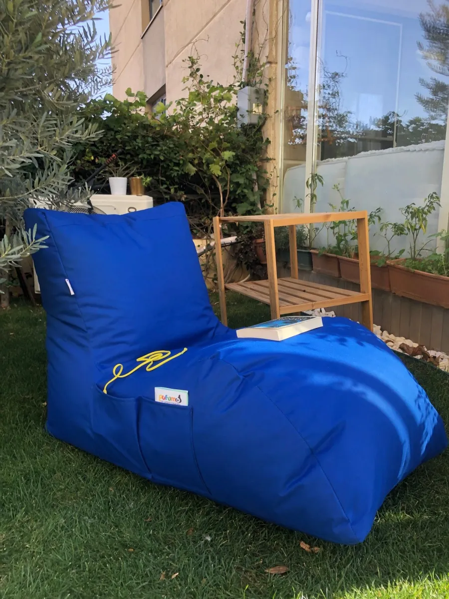 ATELIER DEL SOFA Baštenski lazy bag Daybed/ plava