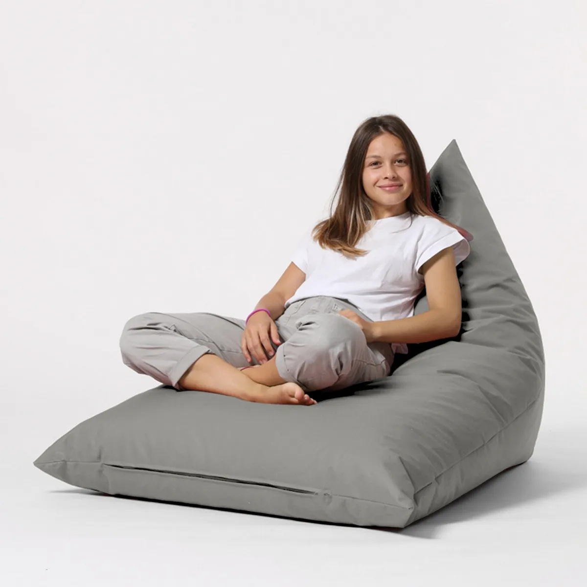 ATELIER DEL SOFA Baštenski lazy bag  Pyramid big bed/ siva