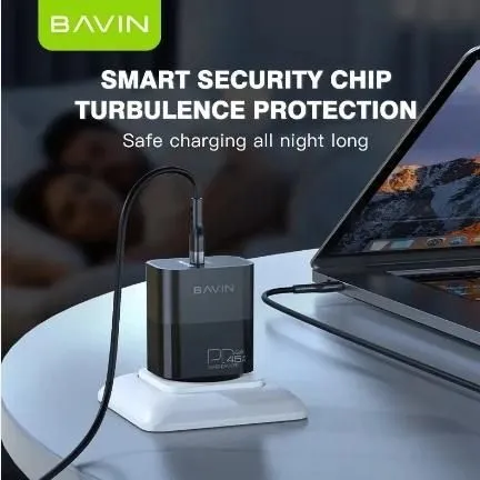 BAVIN Punjač GaN 45W-PD USB-C/ crna