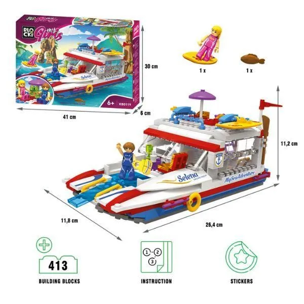 BLOCKI Kocke Jahta 413 delova