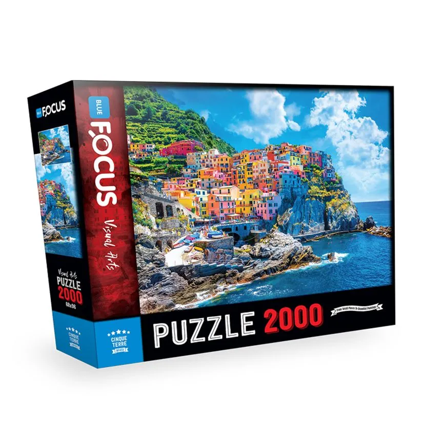 BLUE FOCUS Puzzle Cinque Terre Pet zemalja – 2.000 delova