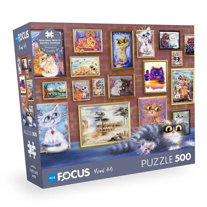 BLUE FOCUS Puzzle Mačke – 500 delova