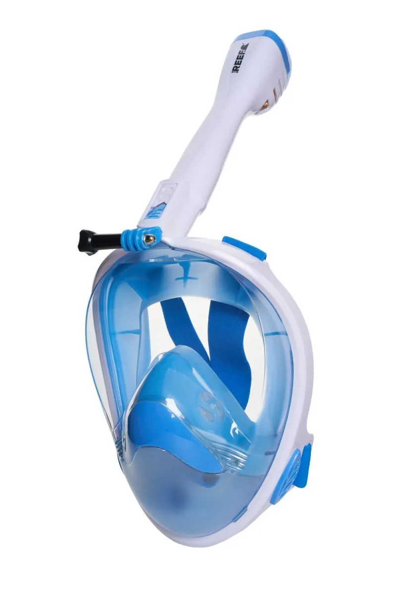 BLUE REEF Maska full face white blue U