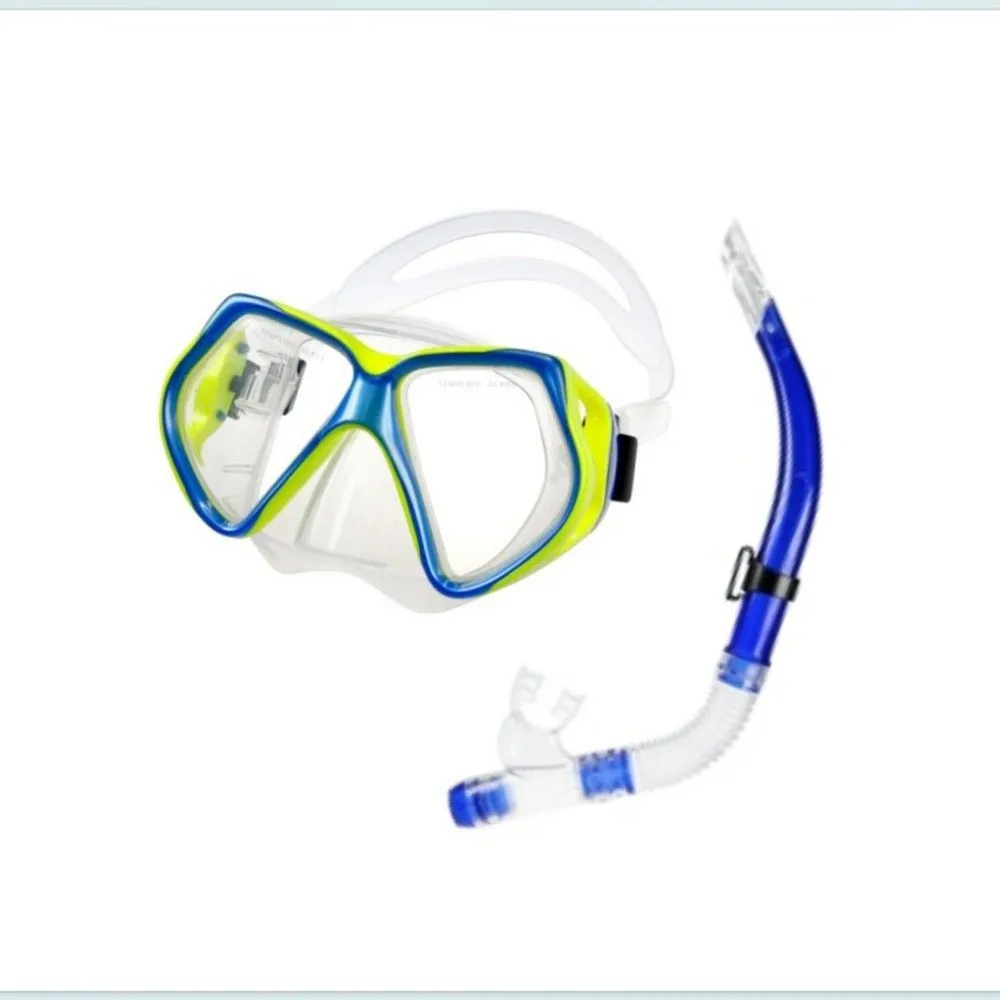 BLUE REEF Set maska plastic semi-dry snorkel set U