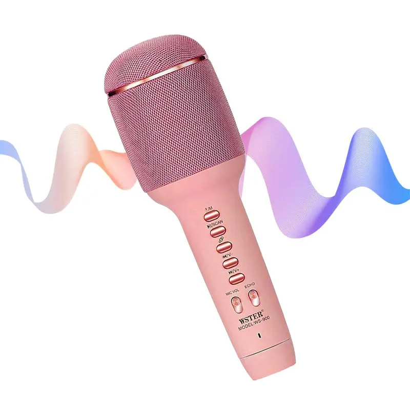 Bluetooth mikrofon WS900 roze
