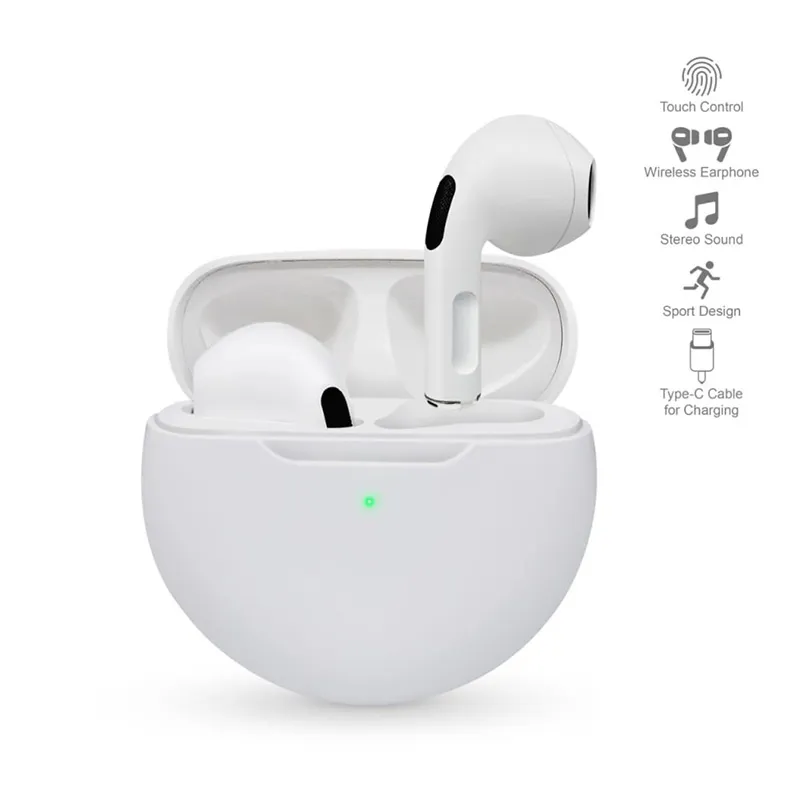 Bluetooth slušalice Airpods T-phox Pro bele HQ