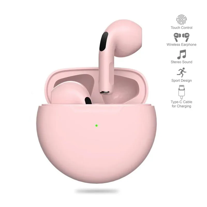 T-phox Bluetooth slusalice Airpods Pro pink HQ