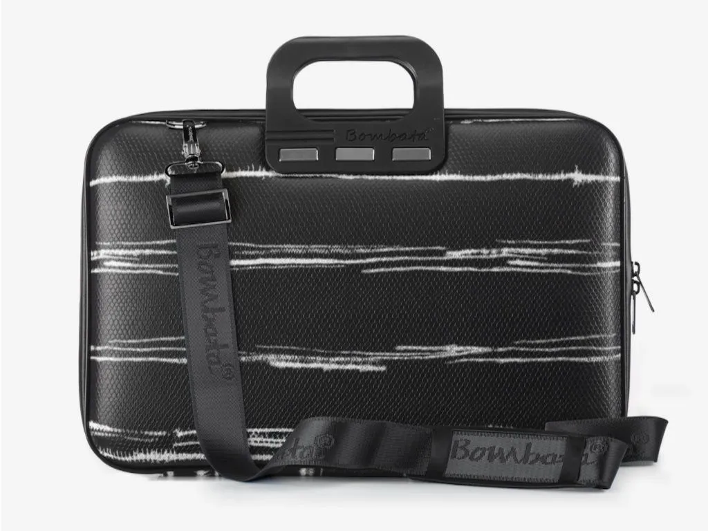 BOMBATA Torba za laptop 15.6 Black&White/ crna/bela