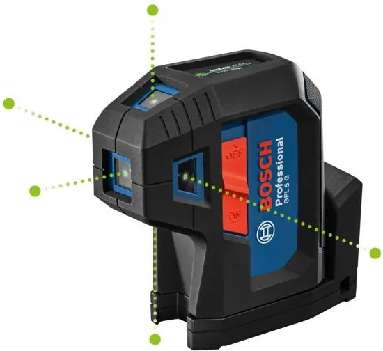 BOSCH Laser za tačke 30m - zeleni zrak GPL 5 G